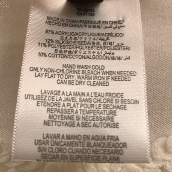 BCBGMAXAZRIA Morton Sweater In Gardenia size XXS - Picture 6 of 10